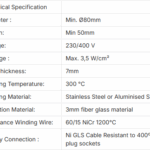 SAFI Mica geïsoleerde bandverwarming MH-305