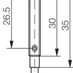 Diffuse reflective sensor OTD04-20PS-2R Di-Soric