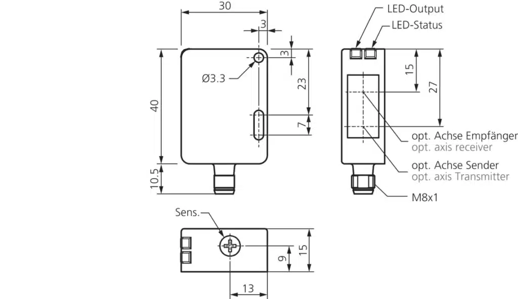 Laser fotocel LH 41 M 350 G4L-T4 Fabr. Di-Soric