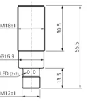 Ultrasonic sensor US 18 M 800 G3-B4 Di_Soric