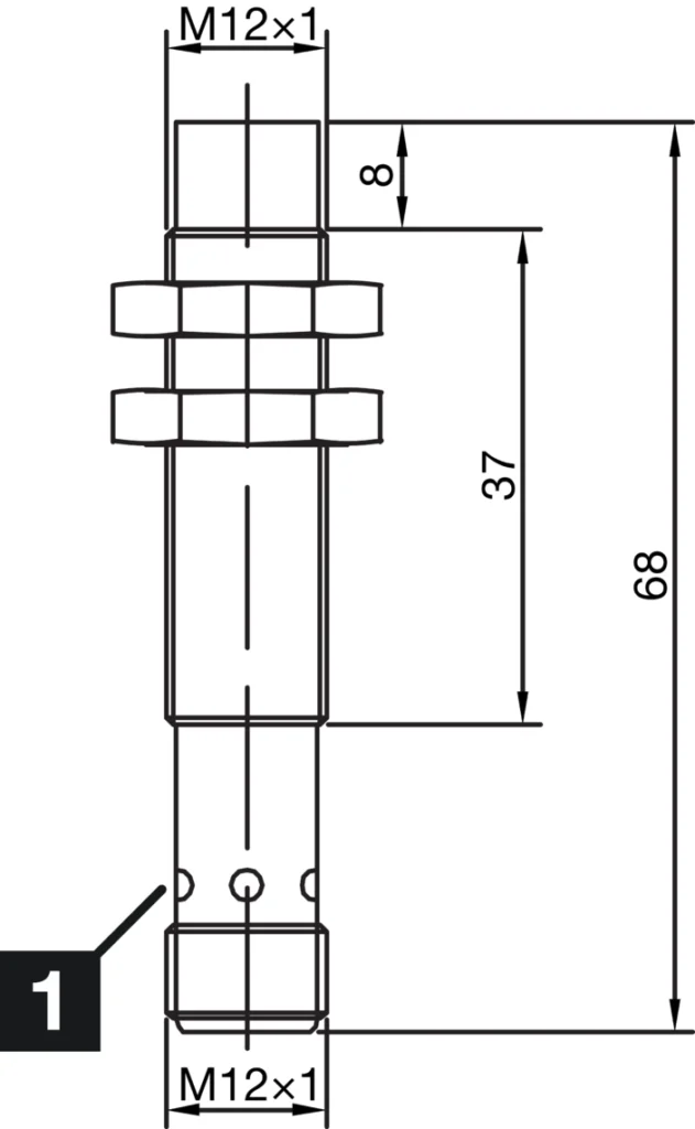 Inductieve naderingschakelaar INS-M12-N04PS-B3 Di-soric