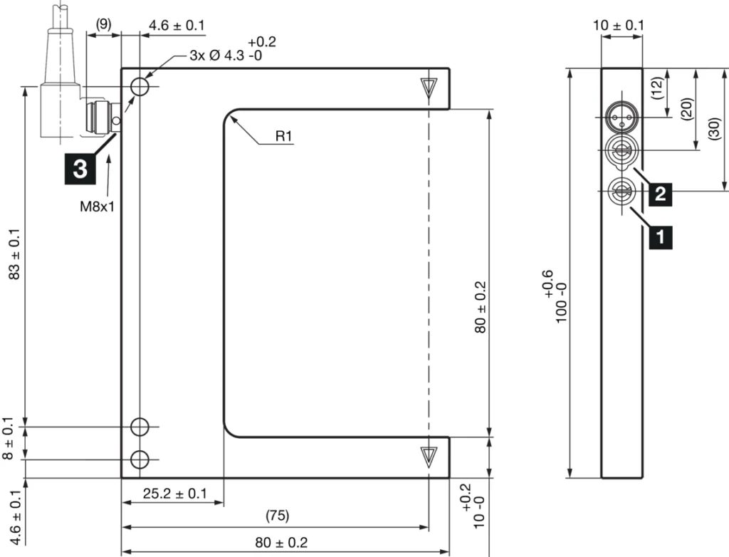 Vorksensor OGU 121 G3-T3 (IO-link) Fabricaat Di-Soric