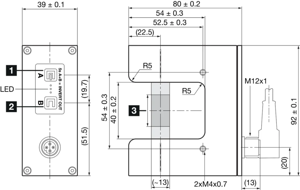 Ultrasonic fork sensor, USGT 30/8 IU-B4