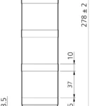 Signaalzuil SBT-RGB-R50-5B-B5 Di-Soric