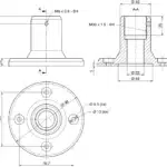 Montagevoet alu. SBT-MF-M30 Di-Soric