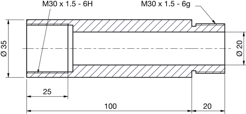 Accesoires for signal lights SBT-VR-100-M30 Di-Soric
