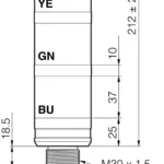Signal column SBT-F-BGYR-R50-4S-B8 Di-Soric