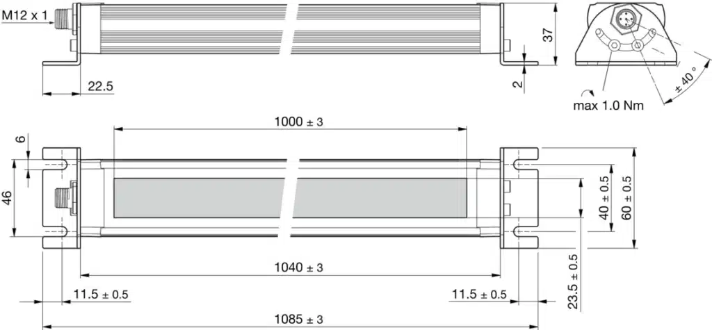 Machine lichting semicircular MB-R-1040-B5