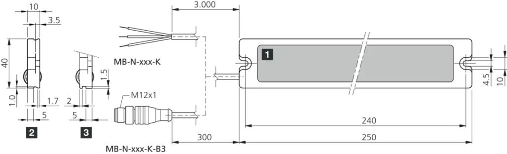 Machineverlichting MB-N-251-K-B3 Di-Soric