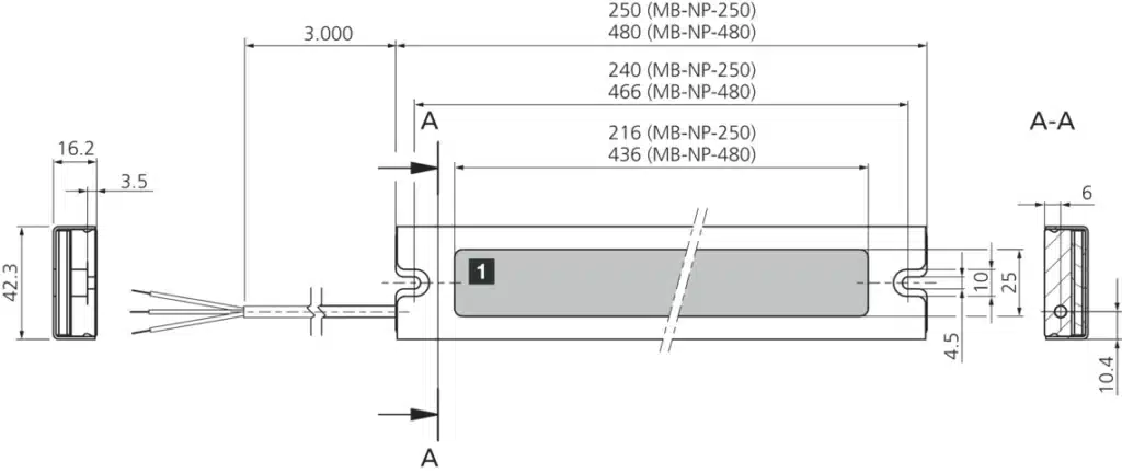 Machine lighting MB-NP-250-K Di-Soric
