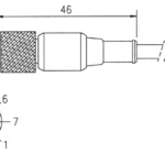 C8D 10 aansluitkabel 8-polig, type C8D10, fabrikaat Di-Soric