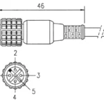 Aansluitkabel 15 meter C8D15 Di-Soric