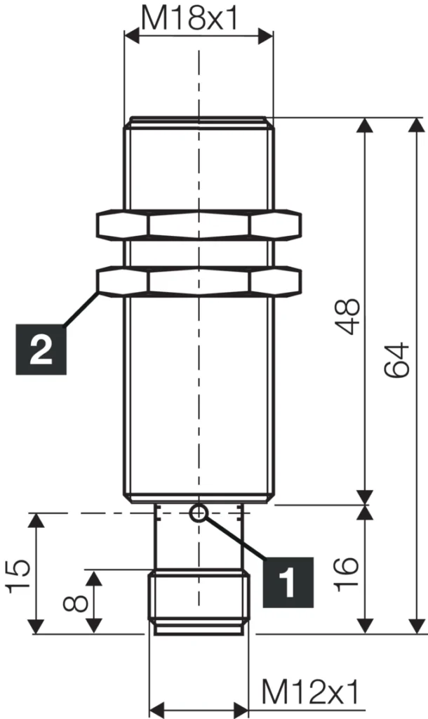 Inductieve benadering schakelaar DCB 18 MB 08 PS-B3