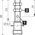 Inductieve proximity sensor DCC 05 V 1.5 PSK-TSL Di-Soric