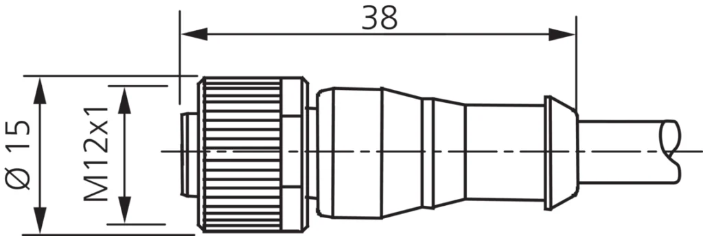 Connection cable VKHM-Z-2,5/5-SB Di-Soric