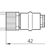 connection adapter plug M12K/M8S