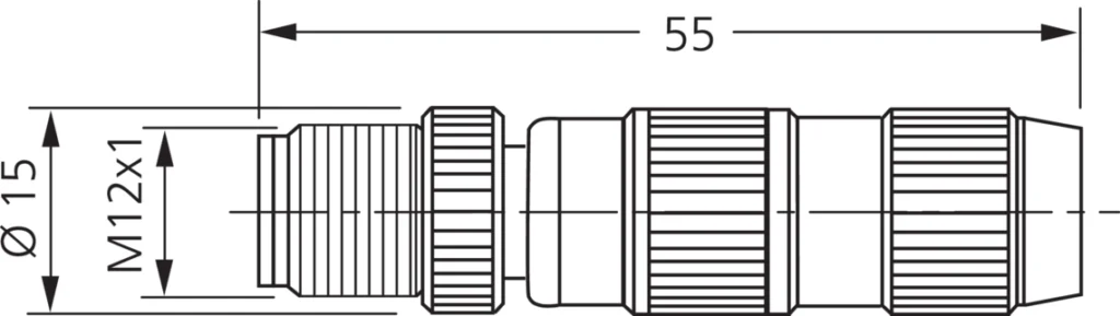 Connecting cable MS-Z-12/4 fabricaat Di-Soric