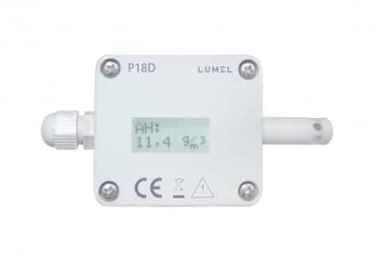 Vochtigheids- en temperatuurtransmitters LCD P18D 100M3 Lumel